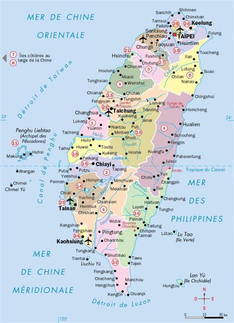 cities in taiwan map